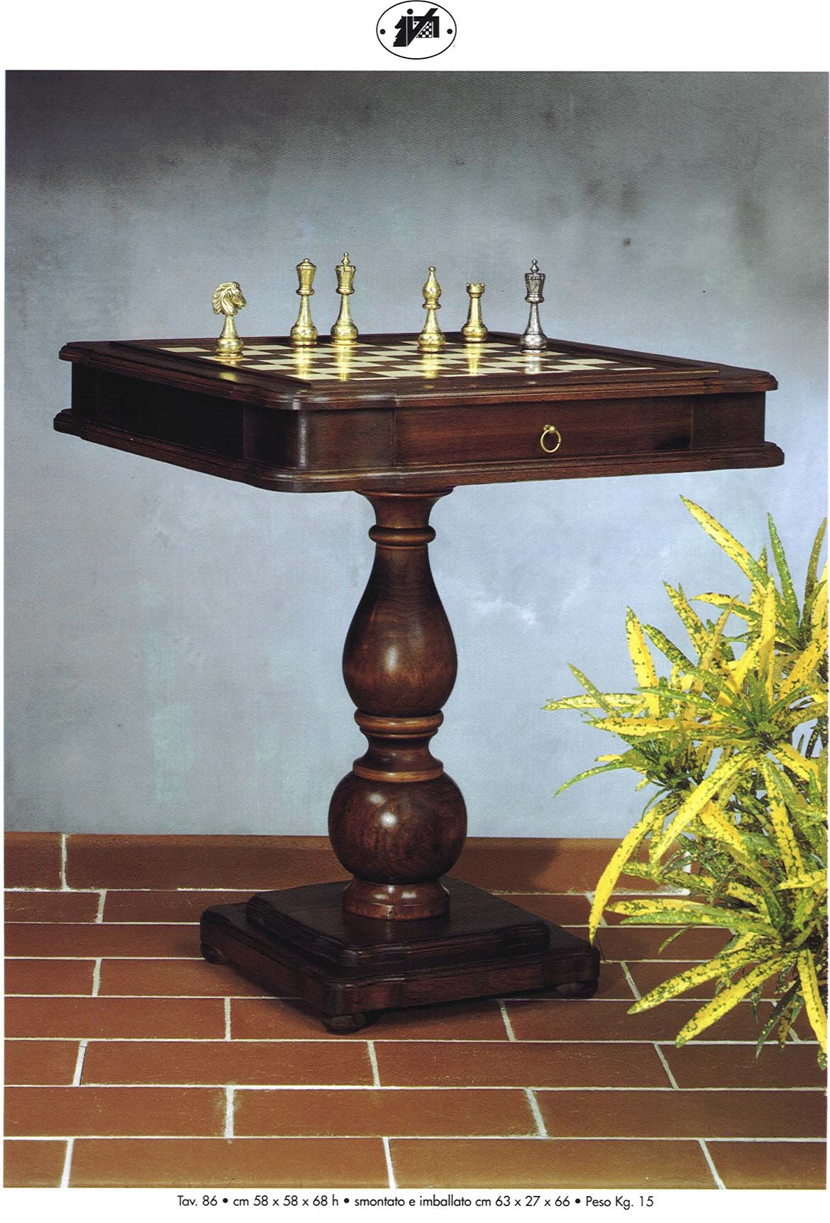 שעון שחמט מקצועי מעץ טבעי